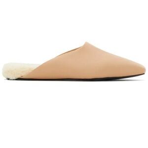 WHO WHAT WEAR Women Mules Faux Fur Size 6.5